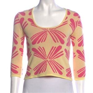 Versus Versace pink and yellow top | size 6